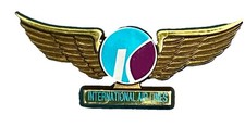 Kiwi International Air Lines Flight Wings(PLASTIC) Pinback Vintage NEW/FS picture
