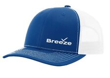 Breeze Airways Logo Richardson Snapback Adjustable Blue & White Trucker Hat Cap picture