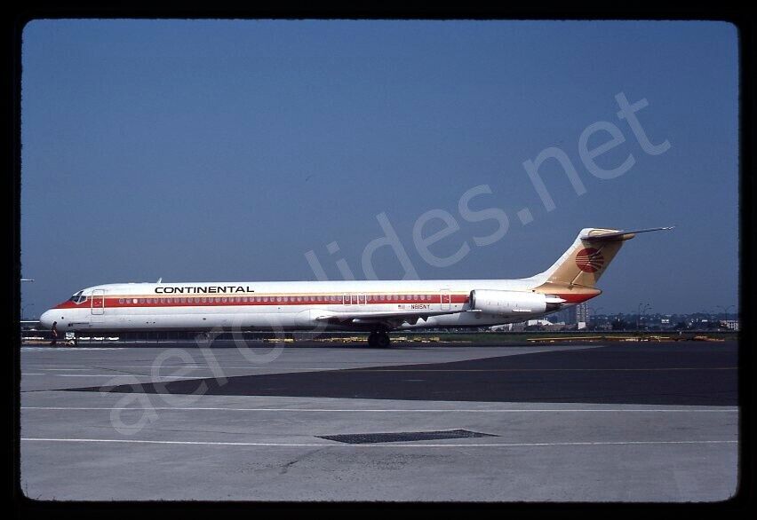 Continental McDonnell Douglas MD-82 N815NY Jun 89 Kodachrome Slide/Dia A9