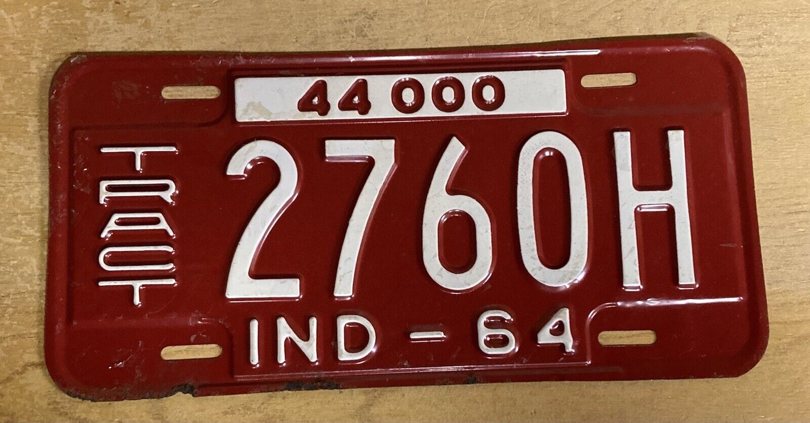 1964 Indiana License Plate Truck Tract