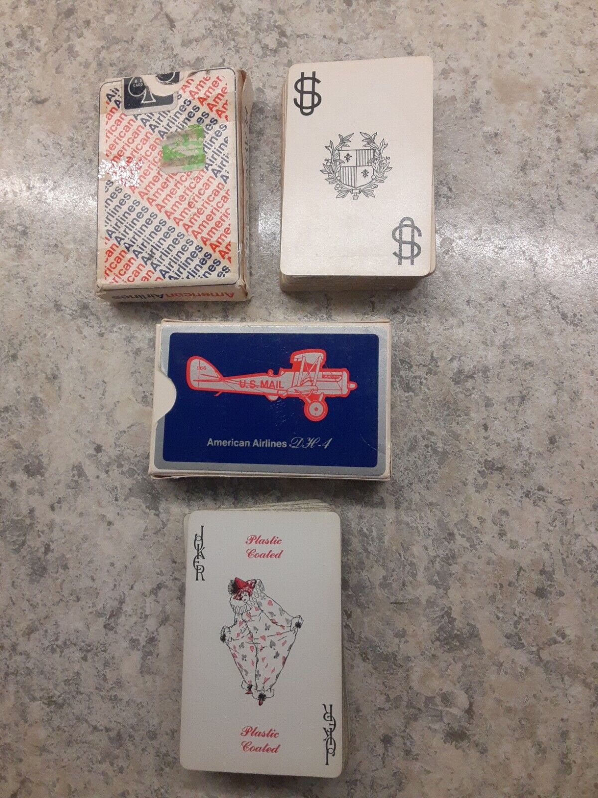 2 Decks American Airlines Playing Cards Complete
