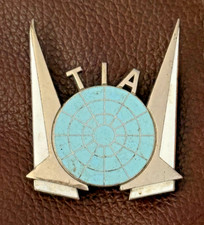 Vintage Trans International Airlines Cabin Crew Hat Badge Transamerica 1960s-70s picture