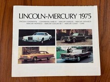 NOS 1975 LINCOLN MERCURY Dealer Brochure Catalog CONTINENTAL COUGAR XR-7 COMET picture
