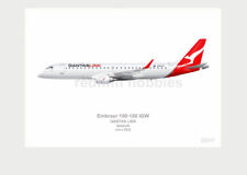 WHIP Airline Aircraft Illustration Print QANTAS Embraer E190 V1 picture