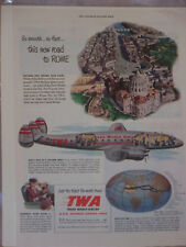 Original 1948 TWA Air Lines Magazine Advertisement picture