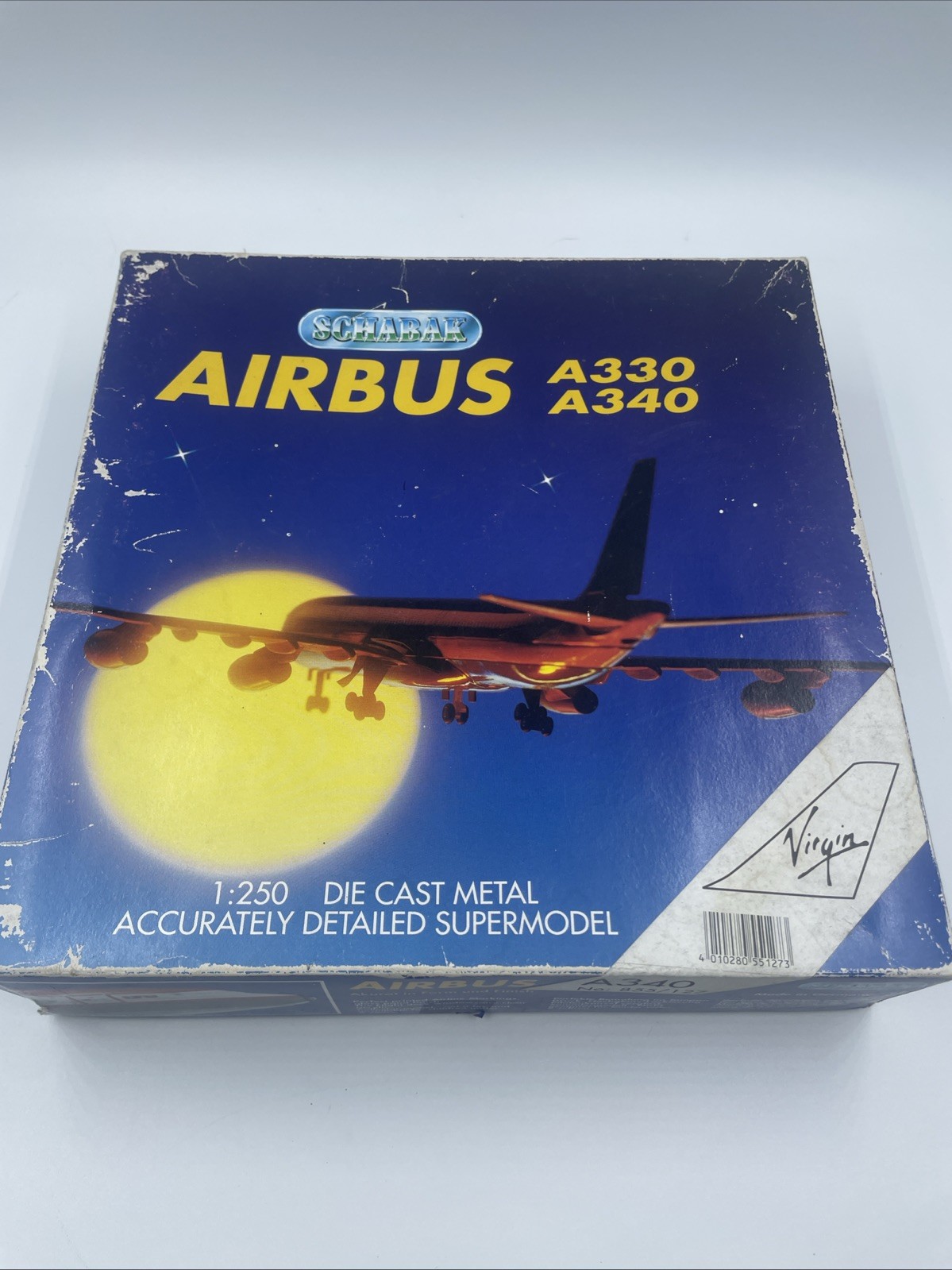 SCHBAK Virgin Atlantic Airways Airbus A340 #127 1:250 NEW OPEN Box With Stand SCHBAK Virgin Atlantic Airways Airbus A340 #127 1:250 NEW OPEN Box With Stand