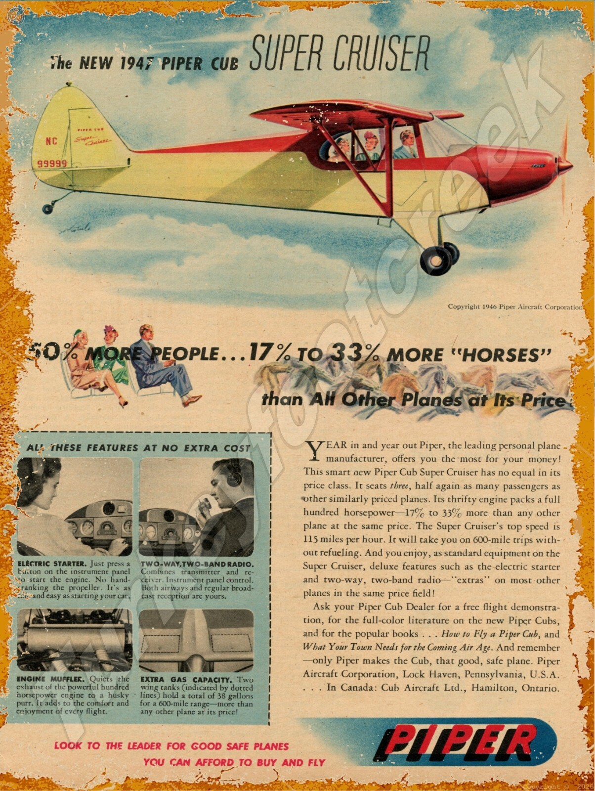 1947 Piper Cub Ad 9 1947 Piper Cub Ad 9
