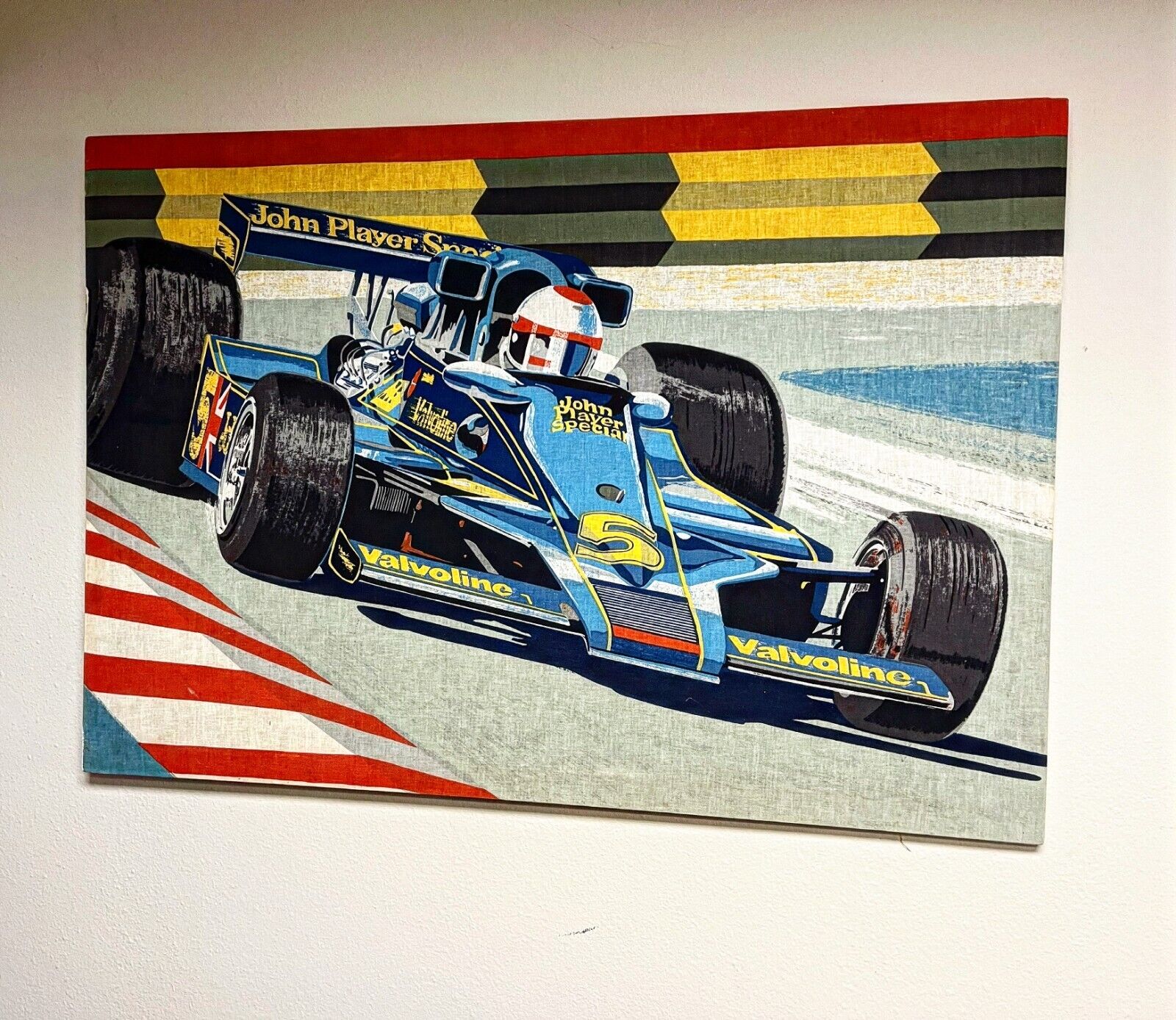 John Player Special 70s F1 Formula1 Mario Andretti Art Serigraph Silk Screen