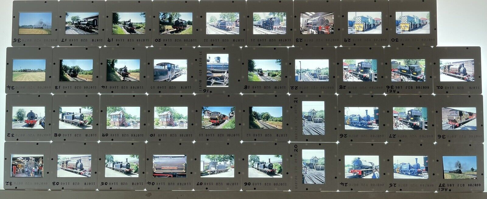 Original 35mm Train Slides X 39 Kent East Sussex Free UK Post Dated 2000 (B135)