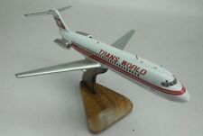 DC-9 TWA McDonnell Douglas DC9 Airplane Desk Wood Model Small New picture