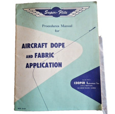 1955 Procedures Manual for Aircraft Dope And Fabric Application - Aviation picture