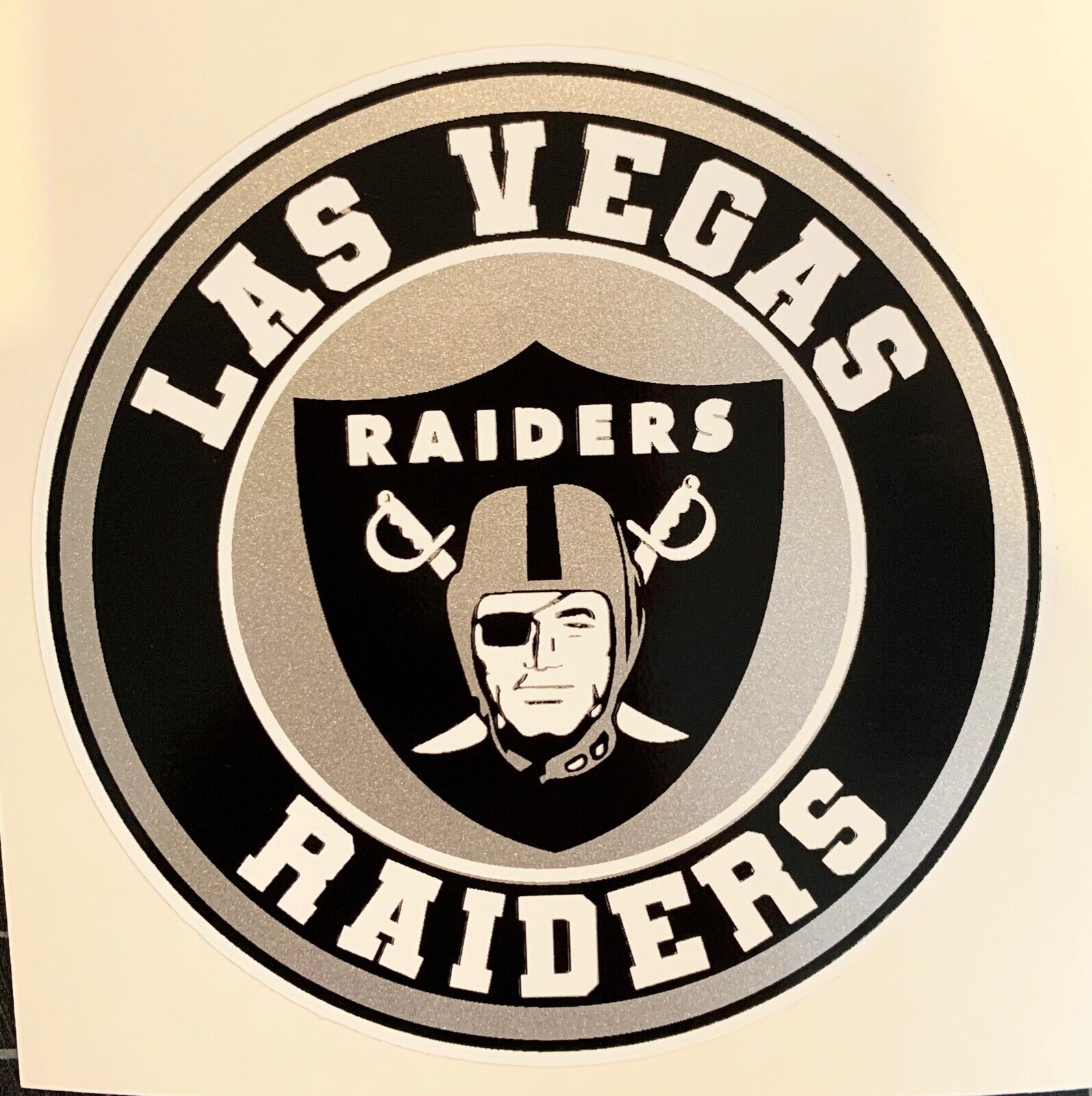 Las Vegas Raiders Logo Circle Seal  Sticker/Decal