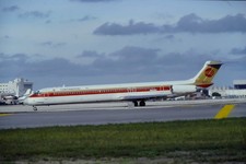 KA84_N804NY_CONTINENTAL AIRLINES_DC-9-82_1987 - ORIGINAL KODAK SLIDE picture