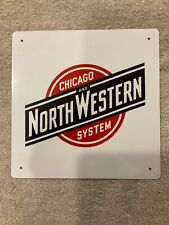 Chicago & North Western Railroad Railway Train Metal Sign New 8