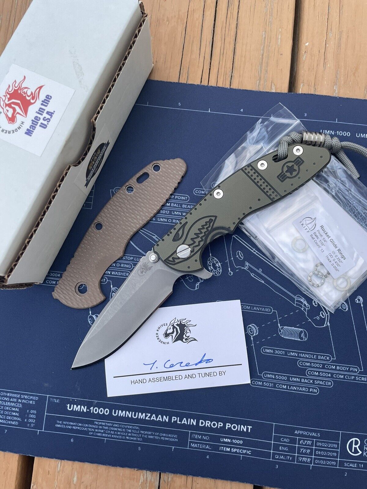 Hinderer XM-18 3.5” Spearpoint Triway Gen 6 With Warthog Scale 100% To Charity