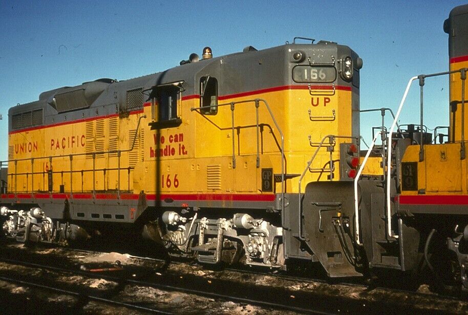 Railroad Slide - Union Pacific #166 GP9 Locomotive 1975 North Platte Nebraska