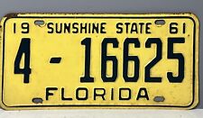 FABULOUS 1961 Florida license plate Tag ORIGINAL Pt. Pinellas County picture