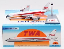 Inflight IF880TW0723P TWA Convair CV-880 N824TW Diecast 1/200 Jet Model Airplane picture