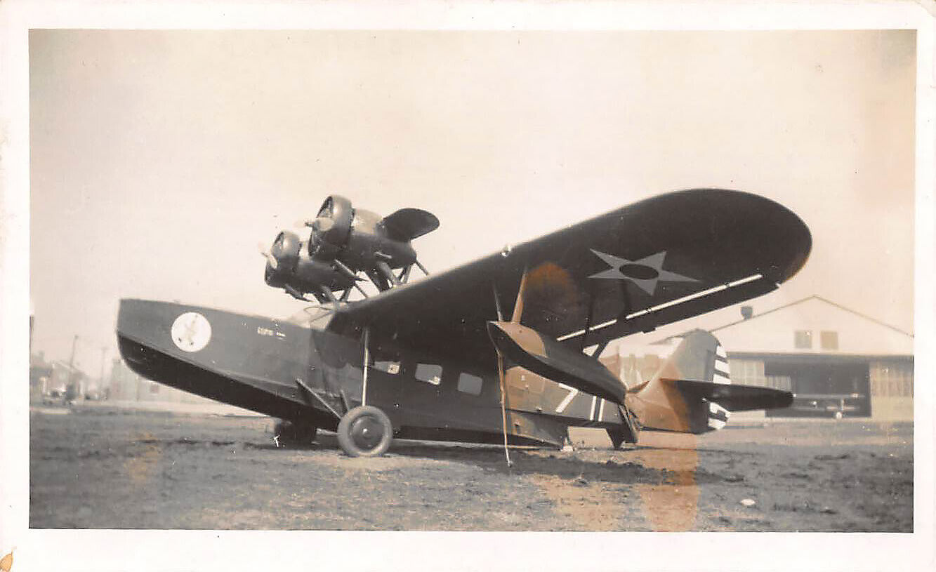 US Navy Douglas Dolphin FP-1 Seaplane Aviation Aircraft Original War Photo F