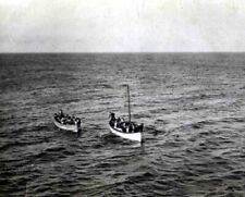 Photo taken from the Carpathia of life boats from the Titanic 8