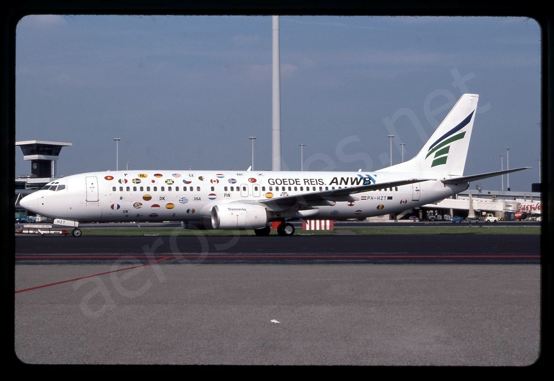 Transavia Boeing 737-800 PH-HZT Sep 02 Kodachrome Slide/Dia C7