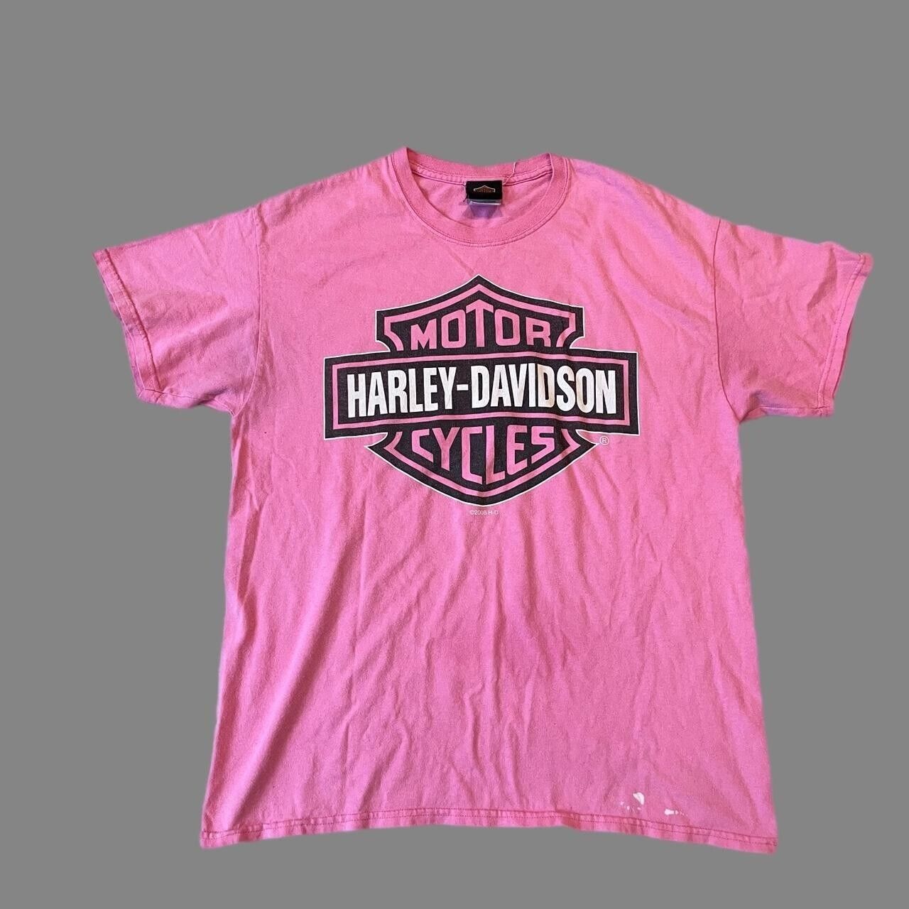 2000s Harley Davidson pink logo graphic tshirt Size: large men’s