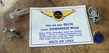 Lot of 5 Vintage Lapel Pins Aviation Delta Hoistline SSA RAF307 Jet picture