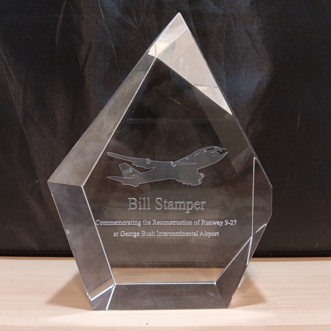George Bush Intercontinental Airport Runway 9-27 PBS&J Employee Service Award