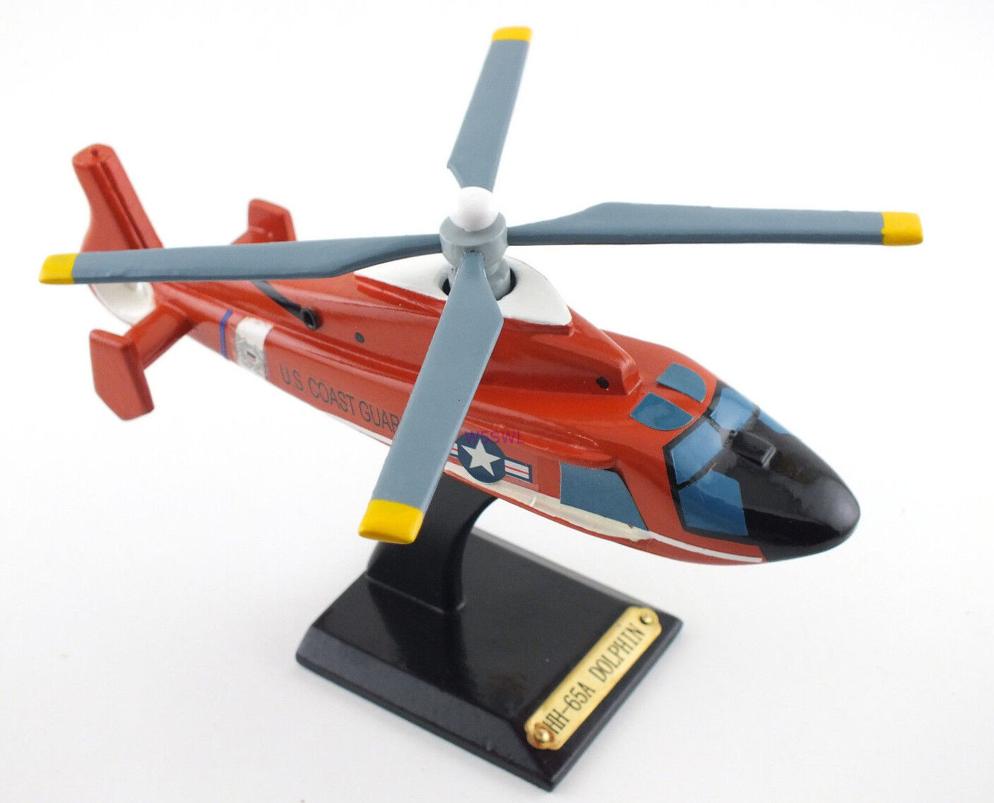 HH-65A Dolphin Helicopter Wood Display Model - New 
