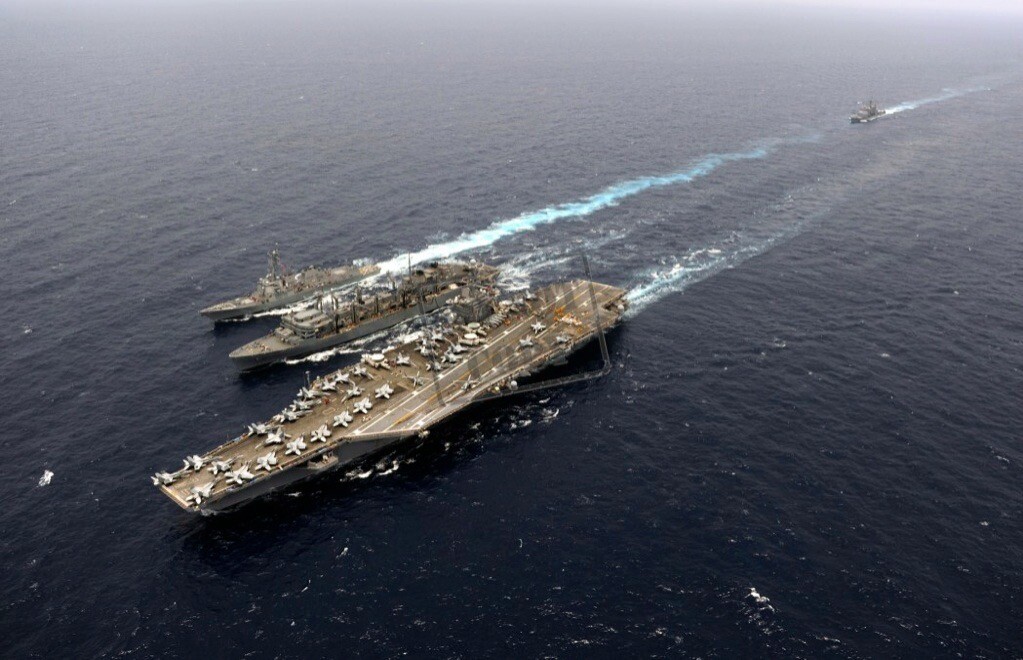 US Navy USN aircraft carrier USS John C. Stennis (CVN 74) D1 8X12 PHOTOGRAPH