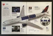 2019 DELTA AIR LINES Airbus A330-300 jet cutaway AD airlines airways advert picture