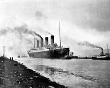 Picture of the RMS Titanic during sea trials 1912 8