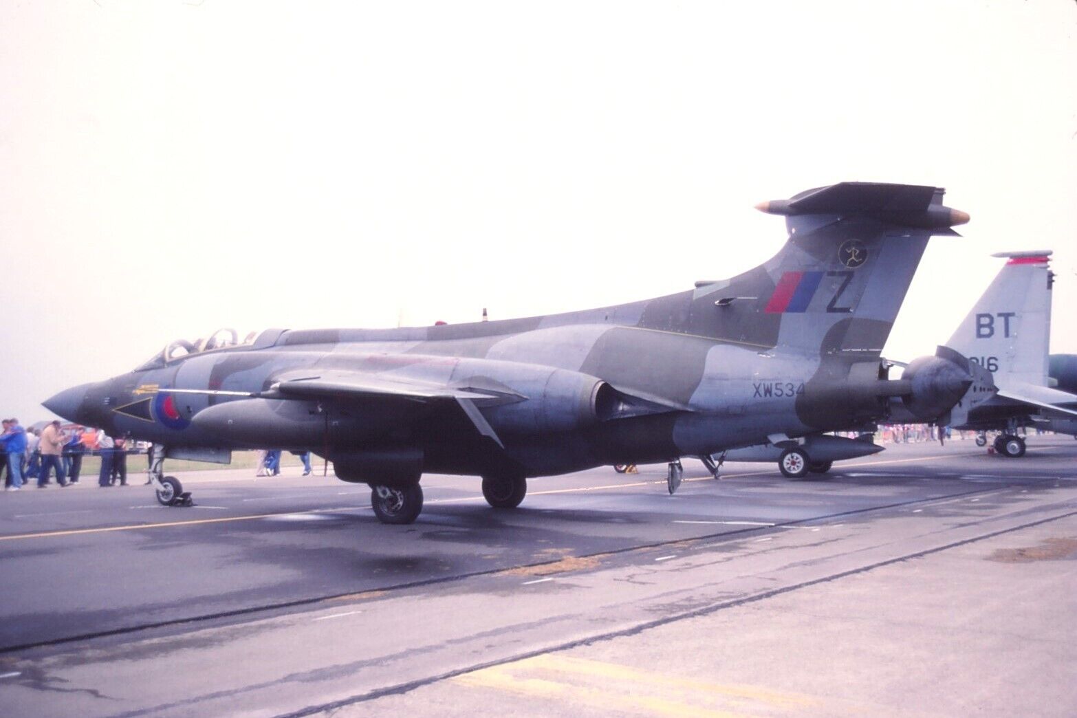 Original colour slide Buccaneer S.2B XW534/Z of 16 Sqdn. Royal Air Force