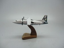 Fokker 50 Aero Mongolia Airplane Desktop Replica Kiln Dried Wood Model Small New picture