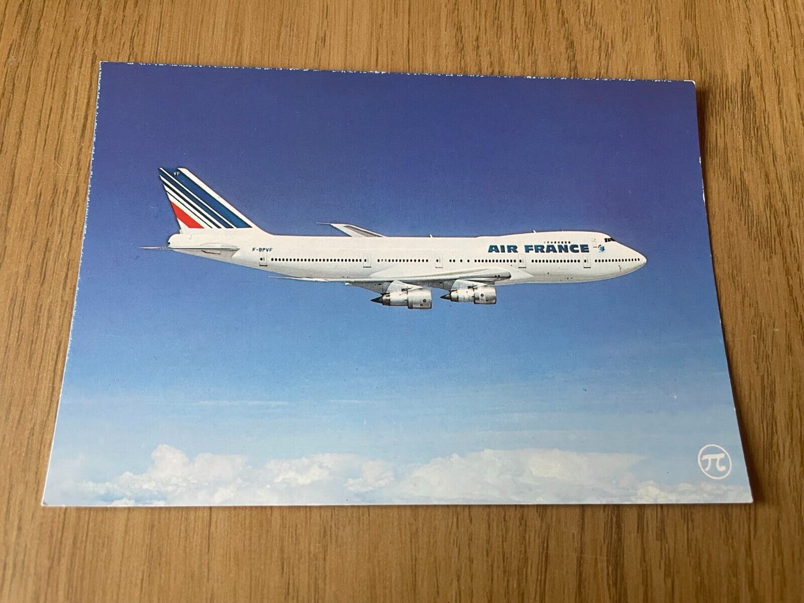 Air France Boeing 747-100 aircraft postcard