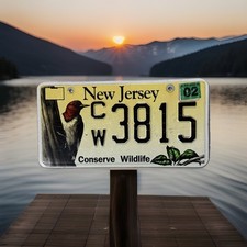 2002 New Jersey License Plate Conserve Wildlife Discontinued Version picture