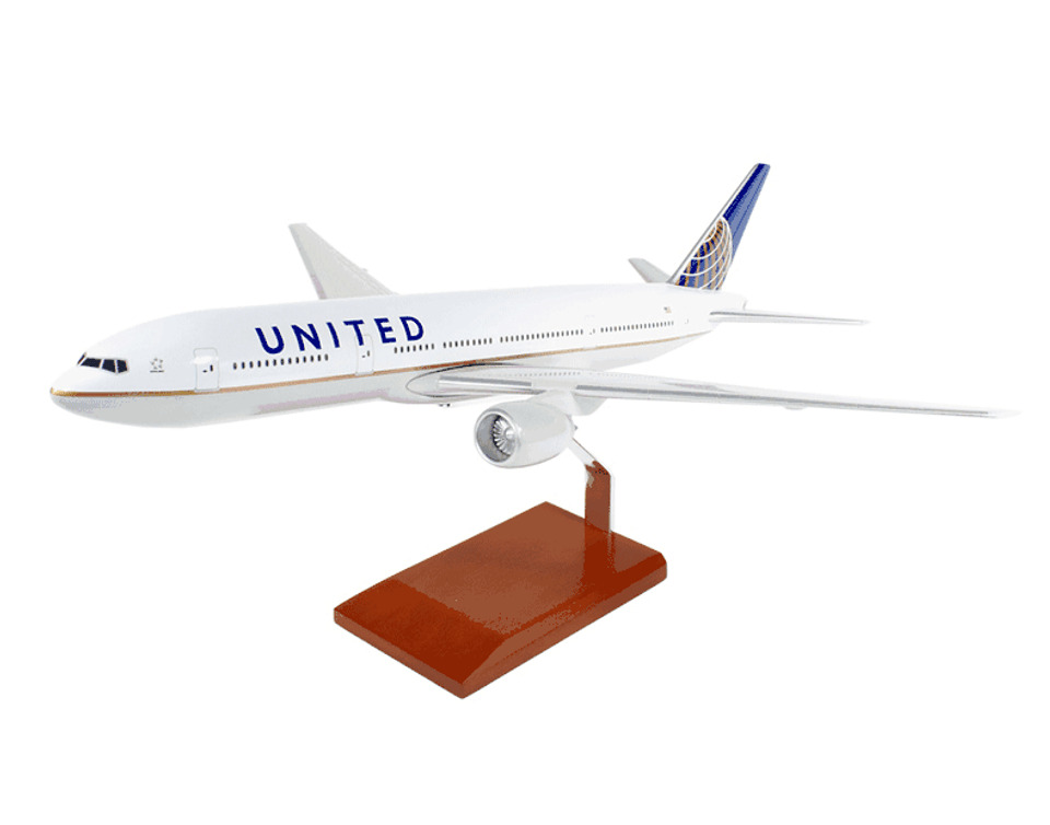 United Continental Airlines Boeing 777-200 Desk Display 1/100 Model SC Airplane