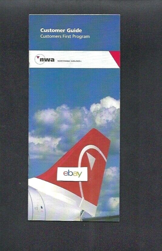 NORTHWEST AIRLINES 2004 CUSTOMER GUIDE BROCHURE A330 COVER PAX RIGHTS NORTHWEST AIRLINES 2004 CUSTOMER GUIDE BROCHURE A330 COVER PAX RIGHTS