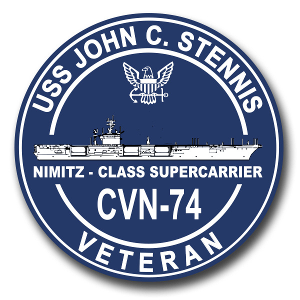 USS John C. Stennis CVN-74 Veteran Decal Officially Licensed US Navy