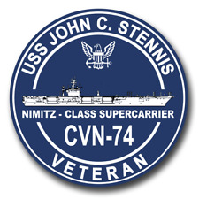USS John C. Stennis CVN-74 Veteran Decal Officially Licensed US Navy picture