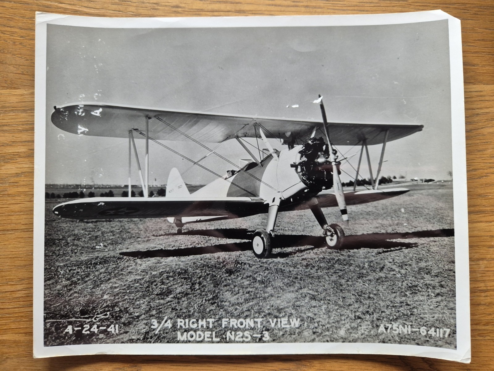 Boeing Model 75 US Navy N2S-3 Stearman Kaydet Photograph 1956 Boeing Model 75 US Navy N2S-3 Stearman Kaydet Photograph 1956