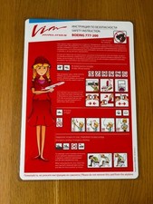 VIM AIRLINES BOEING 777-200 SAFETY CARD picture