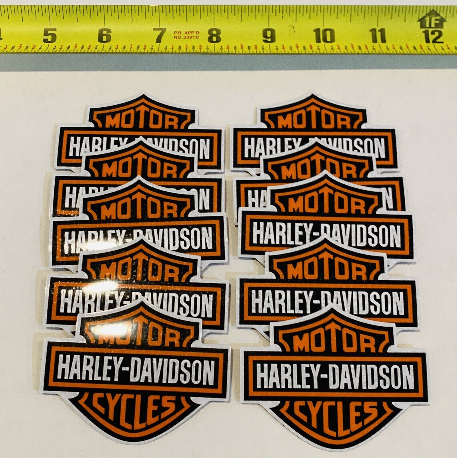 10 Pack Harley Davidson VINTAGE style sticker , Old School Decal