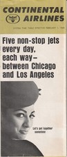 Continental Airlines timetable 1965/02/01 picture