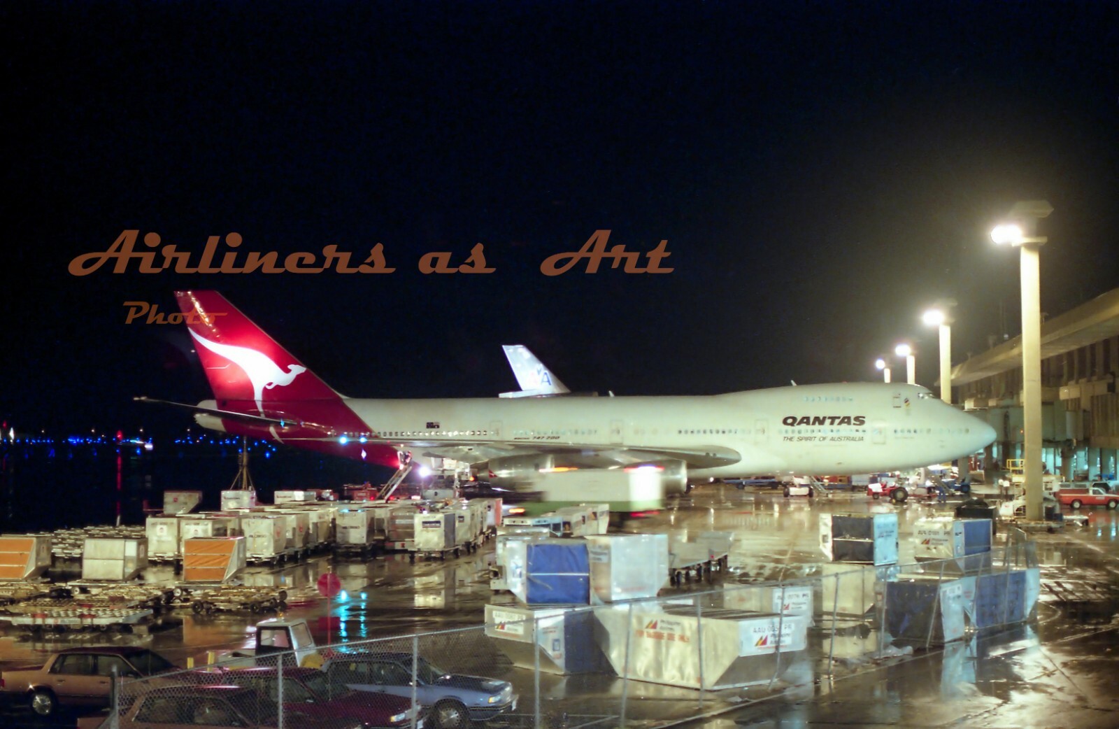 Qantas Boeing 747-238B VH-ECB at LAX in 1980 8