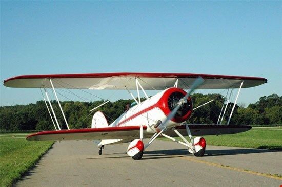Waco CTO-A Light Transport Aircraft Desktop Wood Model Large 