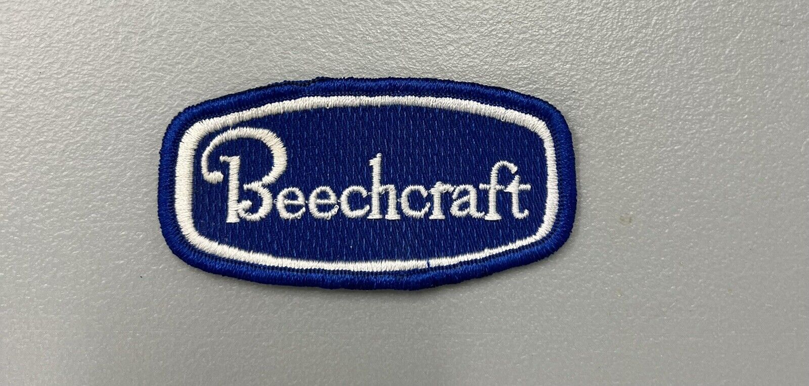 Beechcraft Embroidered Patch Blue & White Aircraft Aviation Airplane