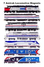 Amtrak Phase I-VII Paint Schemes 7 magnets by Andy Fletcher picture