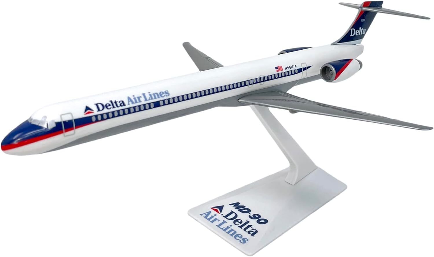 Flight Miniatures Delta Airlines MD-90 Old Hue Desk Display 1/200 Model Airplane