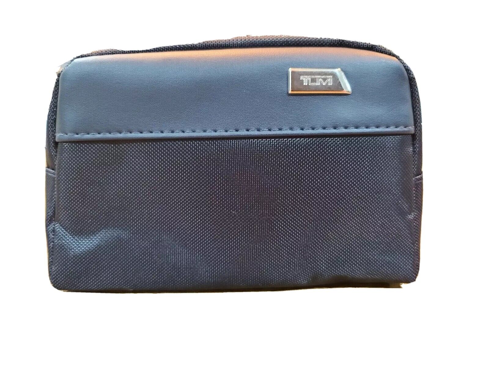 TUMI for Delta One First Class - NEW Toiletry Bag Blue Nylon w/Faux Leather